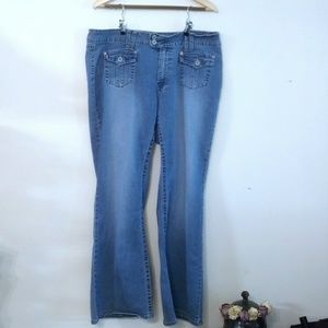 Angels jeans, stretch and flare leg size 22